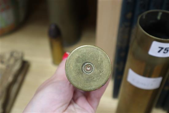 Six WWI shell casings